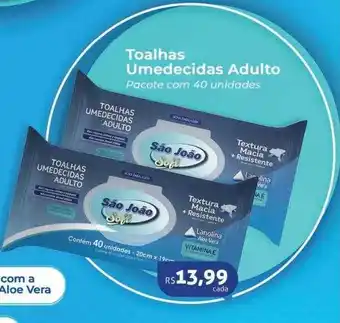 Toalhas umedecidas adulto