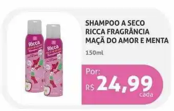 Shampoo a seco ricca fragrância maçã do amor e menta