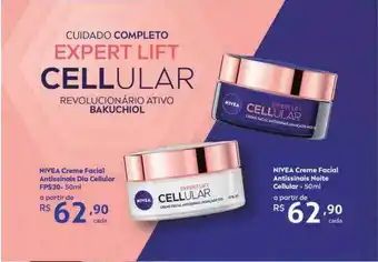 Nivea creme facial antissinais dia cellular fps30 nivea creme facial antissinais noite cellular
