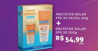 Protetor solar fps 30 facial + protetor solar fps 30