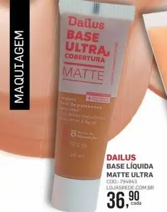 Dailus base líquida matte ultra