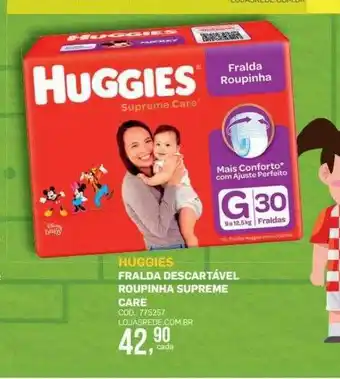 Huggies fralda descartável roupinha supreme care