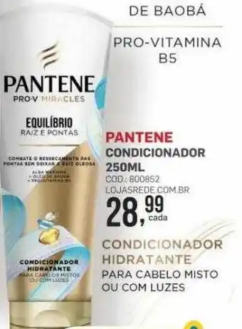 Lojas Rede Pantene condicionador oferta