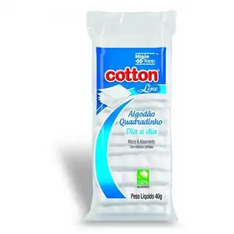 X Supermercados Algodão cotton quadradinho embalagem 40g oferta