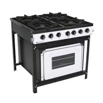 Lojas Certel Fogão industrial venâncio br4bf 4 bocas com forno gás glp branco oferta