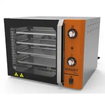 Forno convector smart basic fcsb4e 4 esteiras 55l venâncio inox e laranja