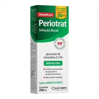 Periotrat solução bucal sem álcool menta forte leve 250 pague 200ml