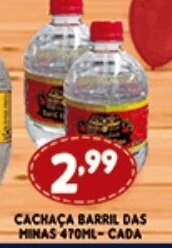 Supermercados Cristal Cachaca Barril Das Minas 470ml cada oferta