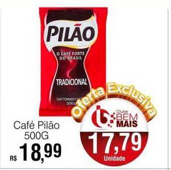 Supermercado Bem Barato Café pilão 500g oferta