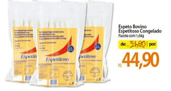 Atacadão Espeto Bovino Espetitoso Congelado 1.6kg oferta