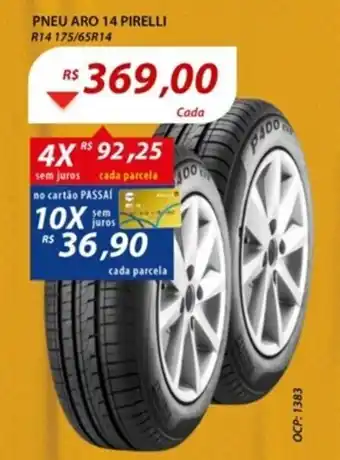 Pneu Aro 14 Pirelli R14 175/65R14