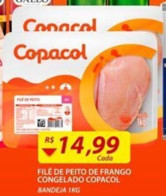 Assaí Atacadista File de Peito de Frango Congelado Copacol 1kg oferta