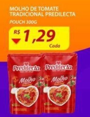 Assaí Atacadista Molho de Tomate Tradicional Predilecta 300g oferta