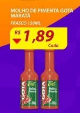 Assaí Atacadista Molho de Pimenta Gota marata 150ml oferta
