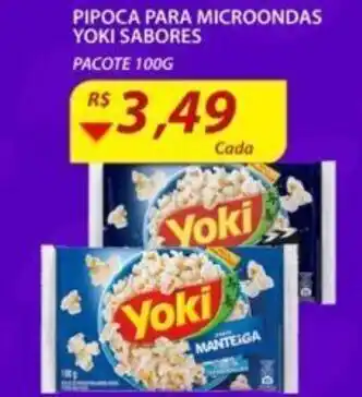 Assaí Atacadista Pipoca para Microondas Yoki 100g oferta