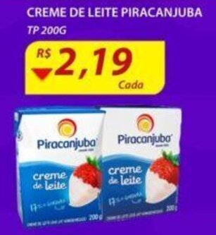 Assaí Atacadista Creme de Leite Piracanjuba TP 200g oferta