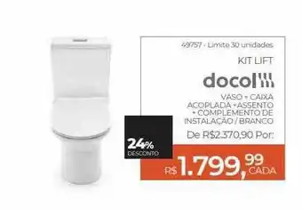 ABC da Construção Kit lift docol 24% desconto oferta