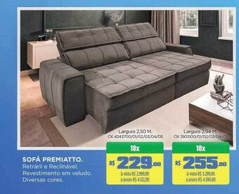Lojas Koerich Sofá premiatto oferta