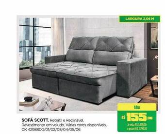 Lojas Koerich Sofá scott oferta