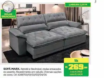 Lojas Koerich Sofá marx oferta