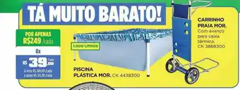 Lojas Koerich Piscina plástica mor carrinho praia mor oferta