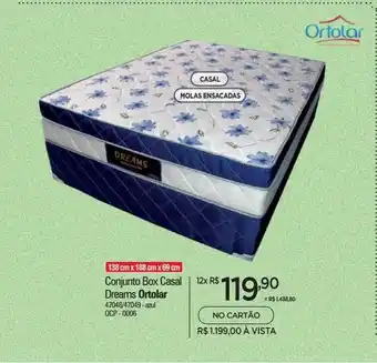 Zenir Conjunto box casal dreams ortolar oferta