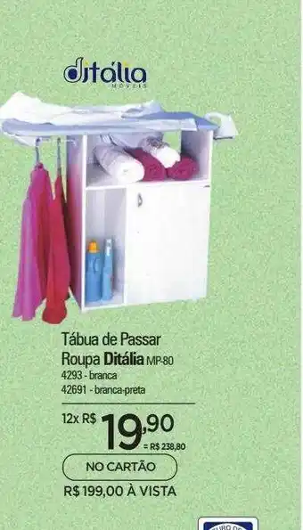 Tábua de passar roupa ditália