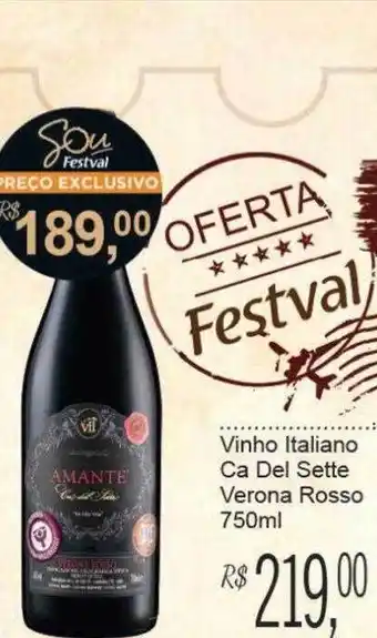 Festval Vinho italiano ca del sette verona rosso oferta