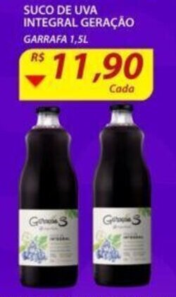 Assaí Atacadista Suco de Uva integral Geracao 1.5L oferta