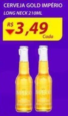 Assaí Atacadista Cerveja Gold Imperio long neck 210ml oferta