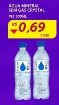 Assaí Atacadista Agua Mineral sem gas Crystal 500ml oferta