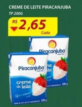 Assaí Atacadista Creme de Leite Piracanjuba TP 200g oferta
