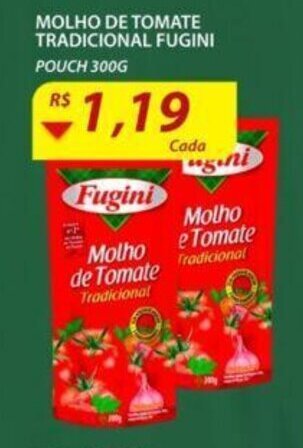 Assaí Atacadista Molho de Tomate Tradicional Fugini 300g oferta