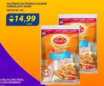Assaí Atacadista Filezinho de Frango sassami congelado Seara 1kg oferta