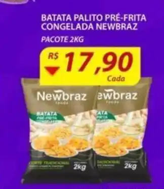 Batata Palito Pre-Frita Congelado Newbraz 2kg