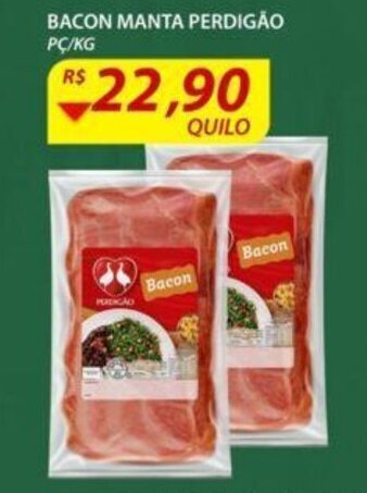 Assaí Atacadista Bacon Manta Perdigao 1kg oferta