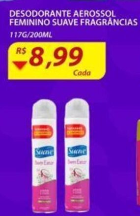 Assaí Atacadista Desodorante Aerossol Feminino Suave Frag. 117g/200ml oferta