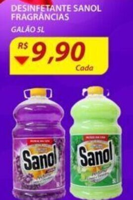 Assaí Atacadista Desinfetante Sanol Fragrancias 5L oferta