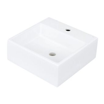 Cuba de apoio cerâmica quadrada gelo 15,5x40,5x40,5cm l.73.17 deca