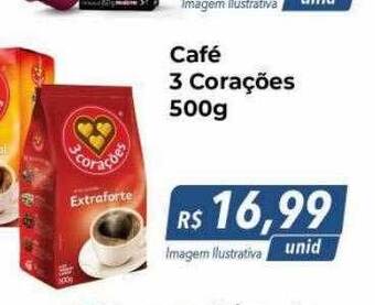 Hiper Moreira Café 3 corações oferta