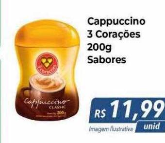 Hiper Moreira Cappuccino 3 corações sabores oferta