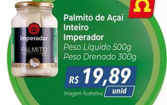 Hiper Moreira Palmito de açaí inteiro imperador oferta
