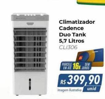 Hiper Moreira Climatizador cadence duo tank 5.7 litros oferta