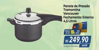 Hiper Moreira Panela de pressão tramontina vancouver fechamento externo 4.5 litros oferta