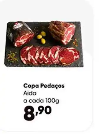 Copa pedaços aida a cada