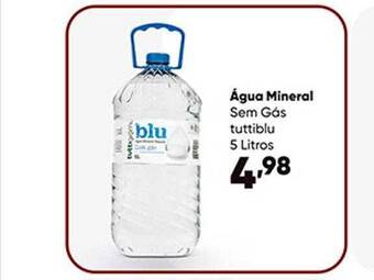 Zaffari Água mineral sem gás tuttiblu oferta