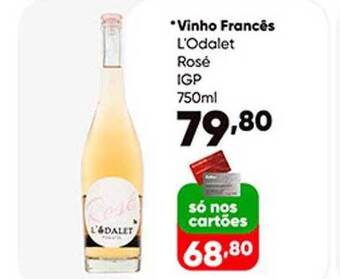 Zaffari Vinho francês l'odalet rosé igp oferta
