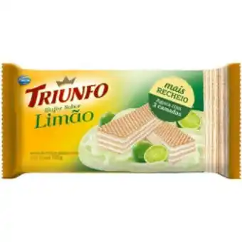 Supermercados Tiaozinho Biscoito wafer triunfo limão 105g oferta