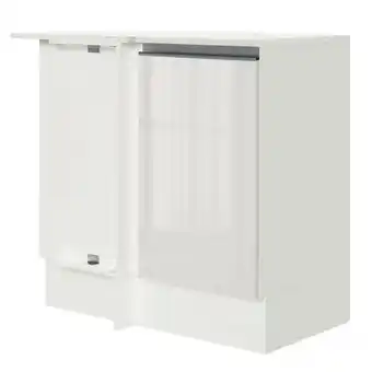 Pão de Açúcar Balcão de canto madesa smart 100% mdf com tampo - porta branco brilho oferta