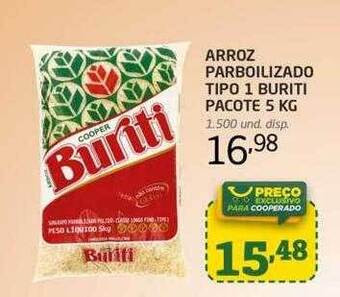 Cooper Arroz parboilizado tipo 1 buriti pacote oferta